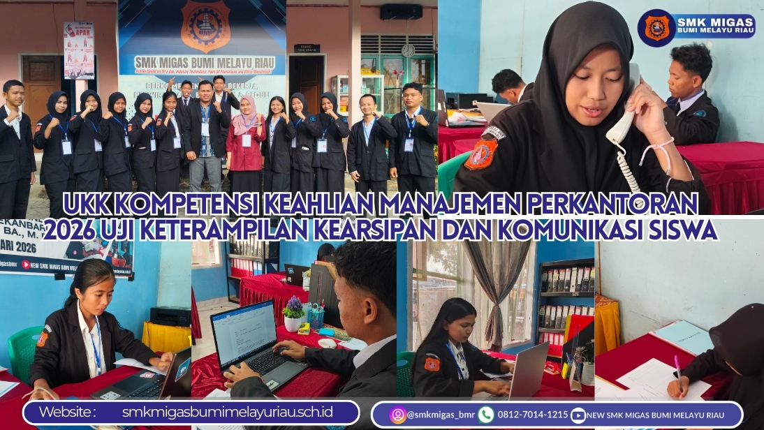 UKK KOMPETENSI KEAHLIAN MANAJEMEN PERKANTORAN 2026 UJI KETERAMPILAN KEARSIPAN DAN KOMUNIKASI SISWA